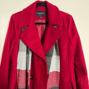 London Fog Red Peacoat